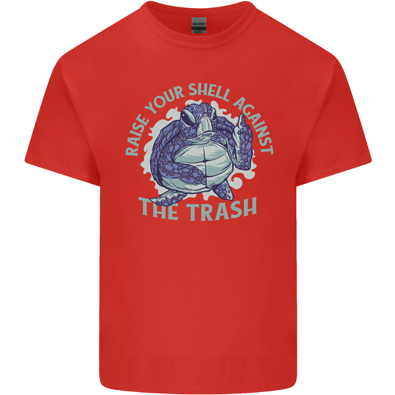 Offensive Turtle Environment Climate Change Kids T-Shirt Childrens Red