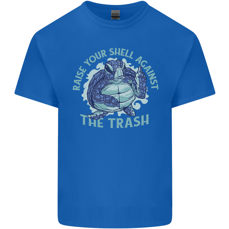 Offensive Turtle Environment Climate Change Kids T-Shirt Childrens Royal Blue