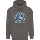 Offensive Turtle Environment Climate Change Mens 80% Cotton Hoodie Charcoal