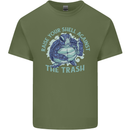 Offensive Turtle Environment Climate Change Mens Cotton T-Shirt Tee Top Military Green
