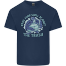 Offensive Turtle Environment Climate Change Mens Cotton T-Shirt Tee Top Navy Blue