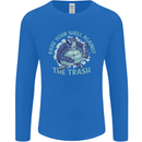 Offensive Turtle Environment Climate Change Mens Long Sleeve T-Shirt Royal Blue