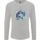 Offensive Turtle Environment Climate Change Mens Long Sleeve T-Shirt Sports Grey