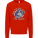 Offensive Turtle Environment Climate Change Mens Sweatshirt Jumper Bright Red