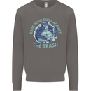 Offensive Turtle Environment Climate Change Mens Sweatshirt Jumper Charcoal