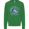 Offensive Turtle Environment Climate Change Mens Sweatshirt Jumper Irish Green