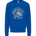 Offensive Turtle Environment Climate Change Mens Sweatshirt Jumper Royal Blue