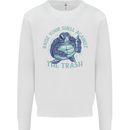Offensive Turtle Environment Climate Change Mens Sweatshirt Jumper White
