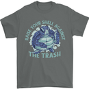 Offensive Turtle Environment Climate Change Mens T-Shirt 100% Cotton Charcoal