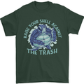 Offensive Turtle Environment Climate Change Mens T-Shirt 100% Cotton Forest Green