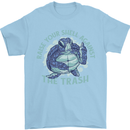 Offensive Turtle Environment Climate Change Mens T-Shirt 100% Cotton Light Blue