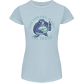 Offensive Turtle Environment Climate Change Womens Petite Cut T-Shirt Light Blue