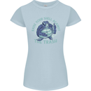 Offensive Turtle Environment Climate Change Womens Petite Cut T-Shirt Light Blue