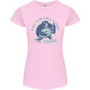Offensive Turtle Environment Climate Change Womens Petite Cut T-Shirt Light Pink
