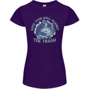 Offensive Turtle Environment Climate Change Womens Petite Cut T-Shirt Purple