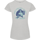 Offensive Turtle Environment Climate Change Womens Petite Cut T-Shirt Sports Grey