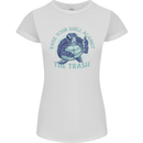 Offensive Turtle Environment Climate Change Womens Petite Cut T-Shirt White