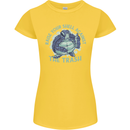 Offensive Turtle Environment Climate Change Womens Petite Cut T-Shirt Yellow
