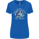 Offensive Turtle Environment Climate Change Womens Wider Cut T-Shirt Royal Blue