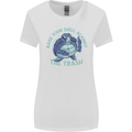 Offensive Turtle Environment Climate Change Womens Wider Cut T-Shirt White