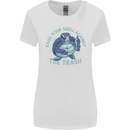 Offensive Turtle Environment Climate Change Womens Wider Cut T-Shirt White