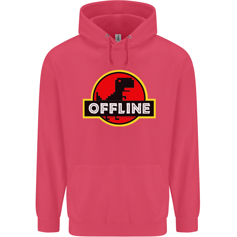 Offline Funny Gamer Gaming Childrens Kids Hoodie Heliconia