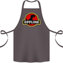 Offline Funny Gamer Gaming Cotton Apron 100% Organic Dark Grey