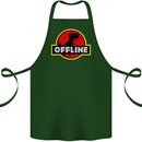 Offline Funny Gamer Gaming Cotton Apron 100% Organic Forest Green