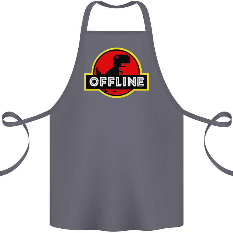 Offline Funny Gamer Gaming Cotton Apron 100% Organic Steel