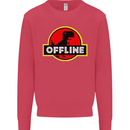 Offline Funny Gamer Gaming Kids Sweatshirt Jumper Heliconia