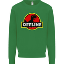 Offline Funny Gamer Gaming Kids Sweatshirt Jumper Irish Green