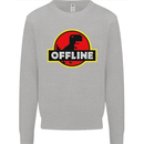 Offline Funny Gamer Gaming Kids Sweatshirt Jumper Sports Grey