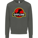 Offline Funny Gamer Gaming Kids Sweatshirt Jumper Storm Grey