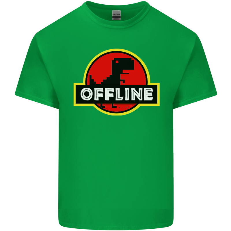 Offline Funny Gamer Gaming Kids T-Shirt Childrens Irish Green