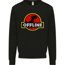 Offline Funny Gamer Gaming Mens Sweatshirt Jumper Black