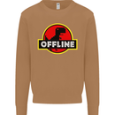 Offline Funny Gamer Gaming Mens Sweatshirt Jumper Caramel Latte