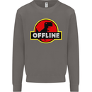 Offline Funny Gamer Gaming Mens Sweatshirt Jumper Charcoal