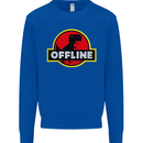 Offline Funny Gamer Gaming Mens Sweatshirt Jumper Royal Blue