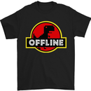 Offline Funny Gamer Gaming Mens T-Shirt Cotton Gildan Black