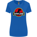 Offline Funny Gamer Gaming Womens Wider Cut T-Shirt Royal Blue