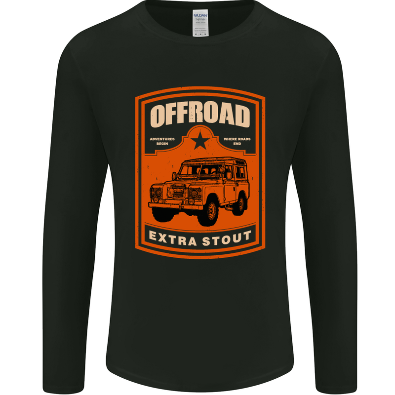 Offroad Extra Stout 4X4 Offroading Off Road Mens Long Sleeve T-Shirt Black