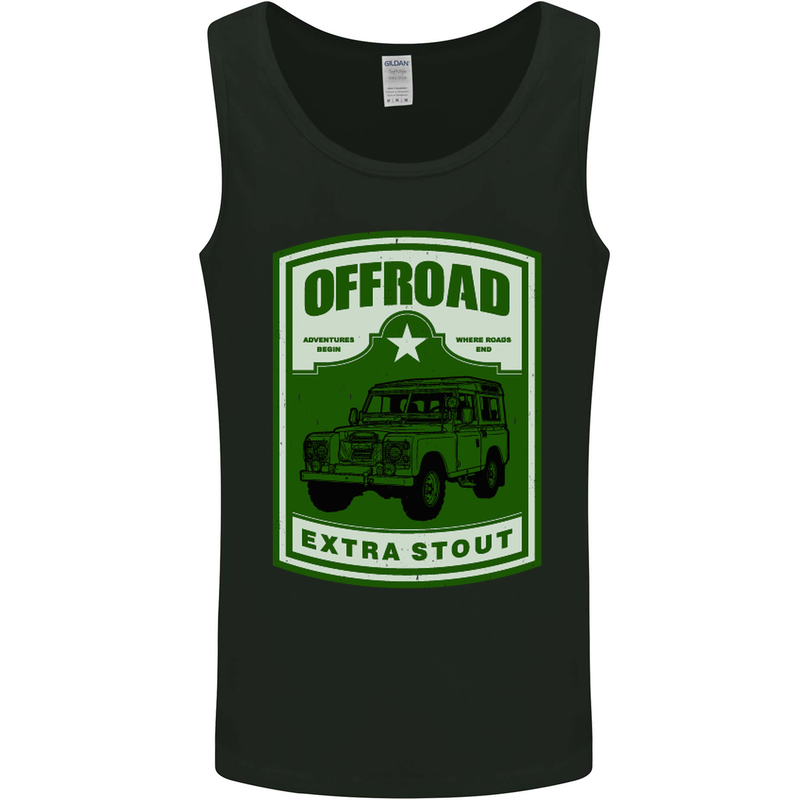 Offroad Extra Stout 4X4 Offroading Off Road Mens Vest Tank Top Black
