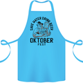 Oktobefest Drink Beer Funny Alcohol Cotton Apron 100% Organic Turquoise