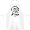 Oktobefest Drink Beer Funny Alcohol Cotton Apron 100% Organic White