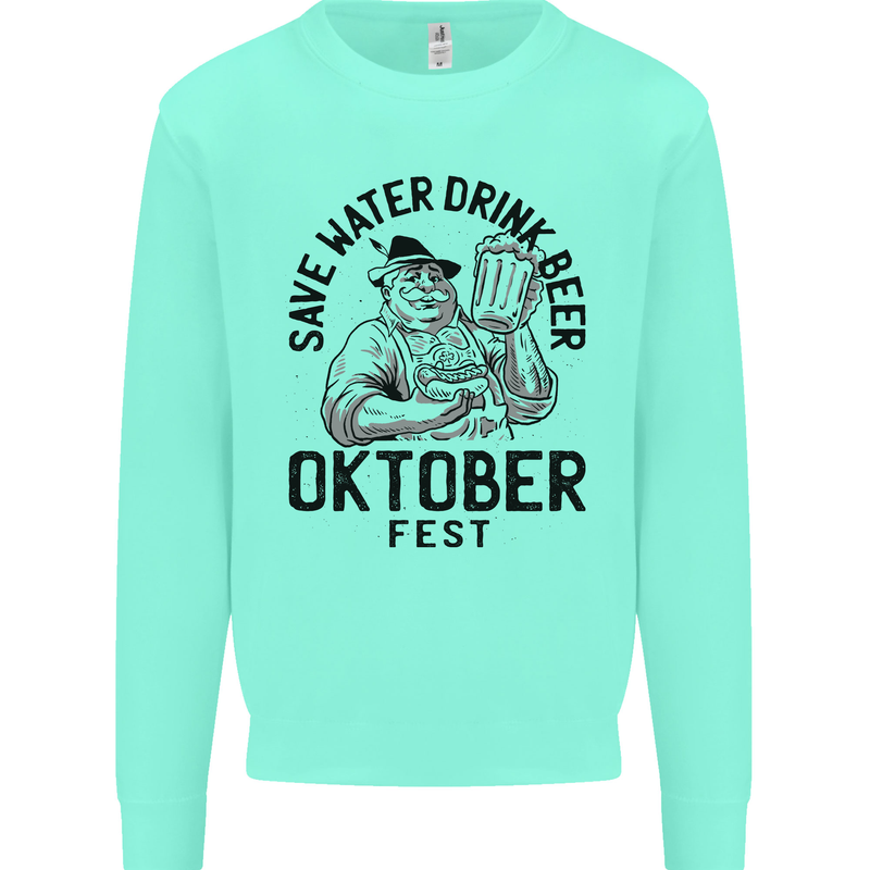 Oktobefest Drink Beer Funny Alcohol Kids Sweatshirt Jumper Peppermint
