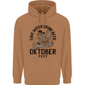 Oktobefest Drink Beer Funny Alcohol Mens 80% Cotton Hoodie Caramel Latte