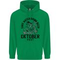 Oktobefest Drink Beer Funny Alcohol Mens 80% Cotton Hoodie Irish Green