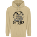 Oktobefest Drink Beer Funny Alcohol Mens 80% Cotton Hoodie Sand