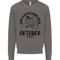 Oktobefest Drink Beer Funny Alcohol Mens Sweatshirt Jumper Charcoal