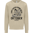 Oktobefest Drink Beer Funny Alcohol Mens Sweatshirt Jumper Sand